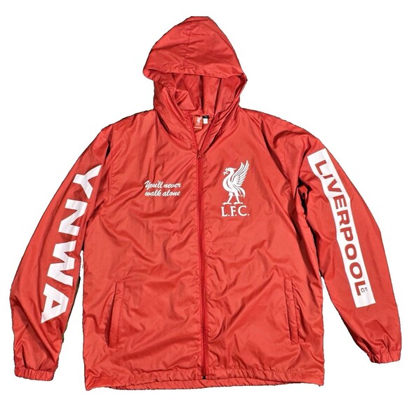 Liverpool FC Jacket | Official LFC Windbreaker | Licensed  | Size XL | Red - Picture 1 of 6